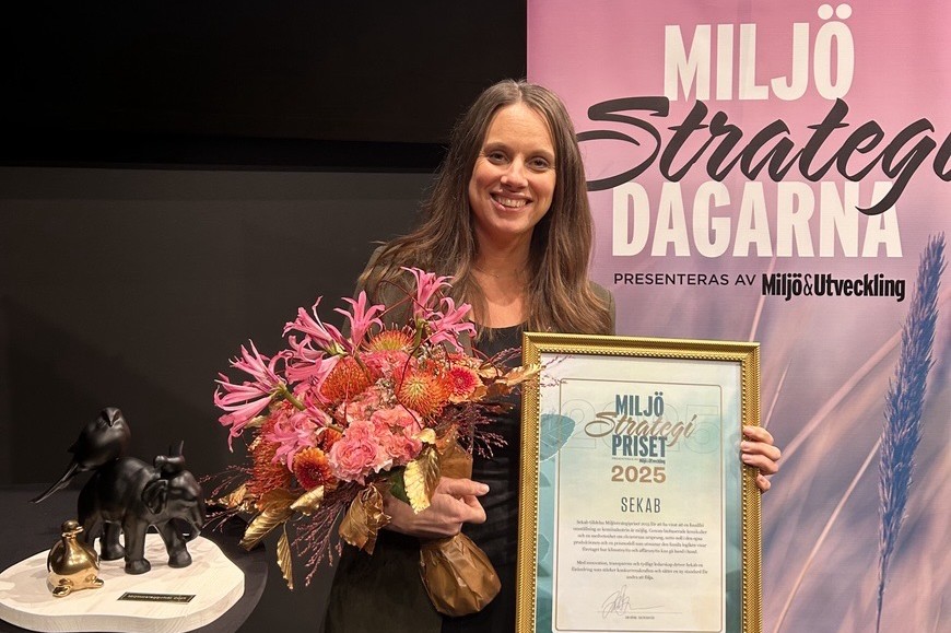 Sekab vinnare av Miljöstrategipriset 2025