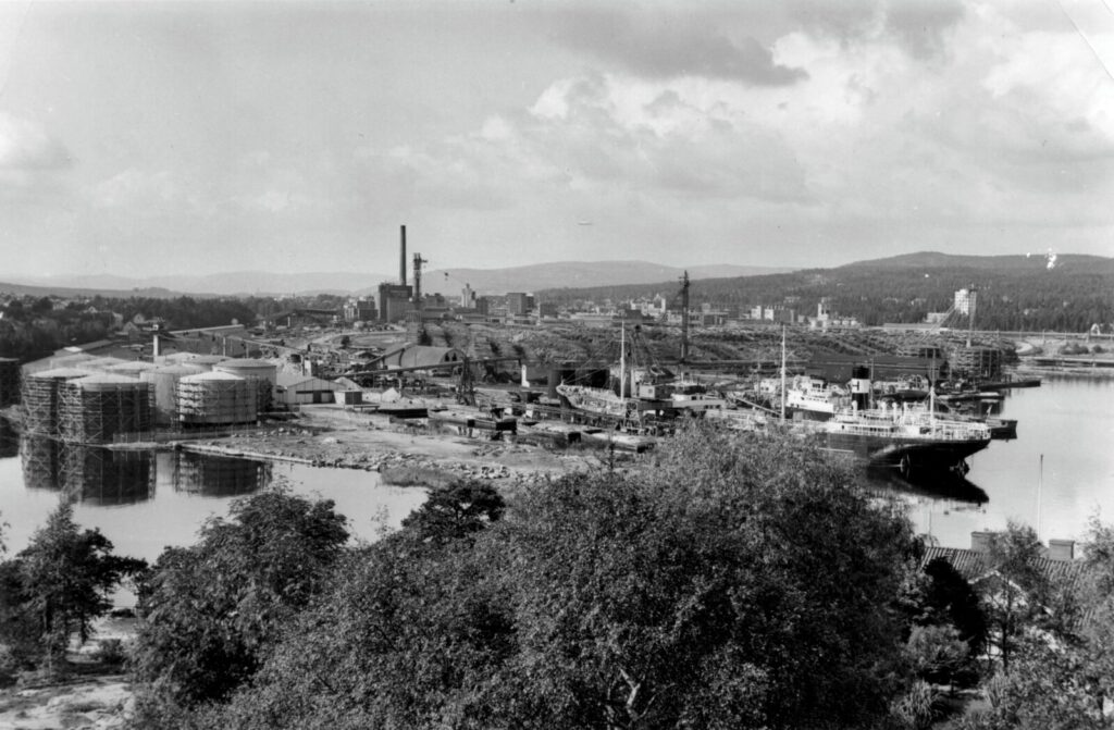 Fabriksområdet 1950